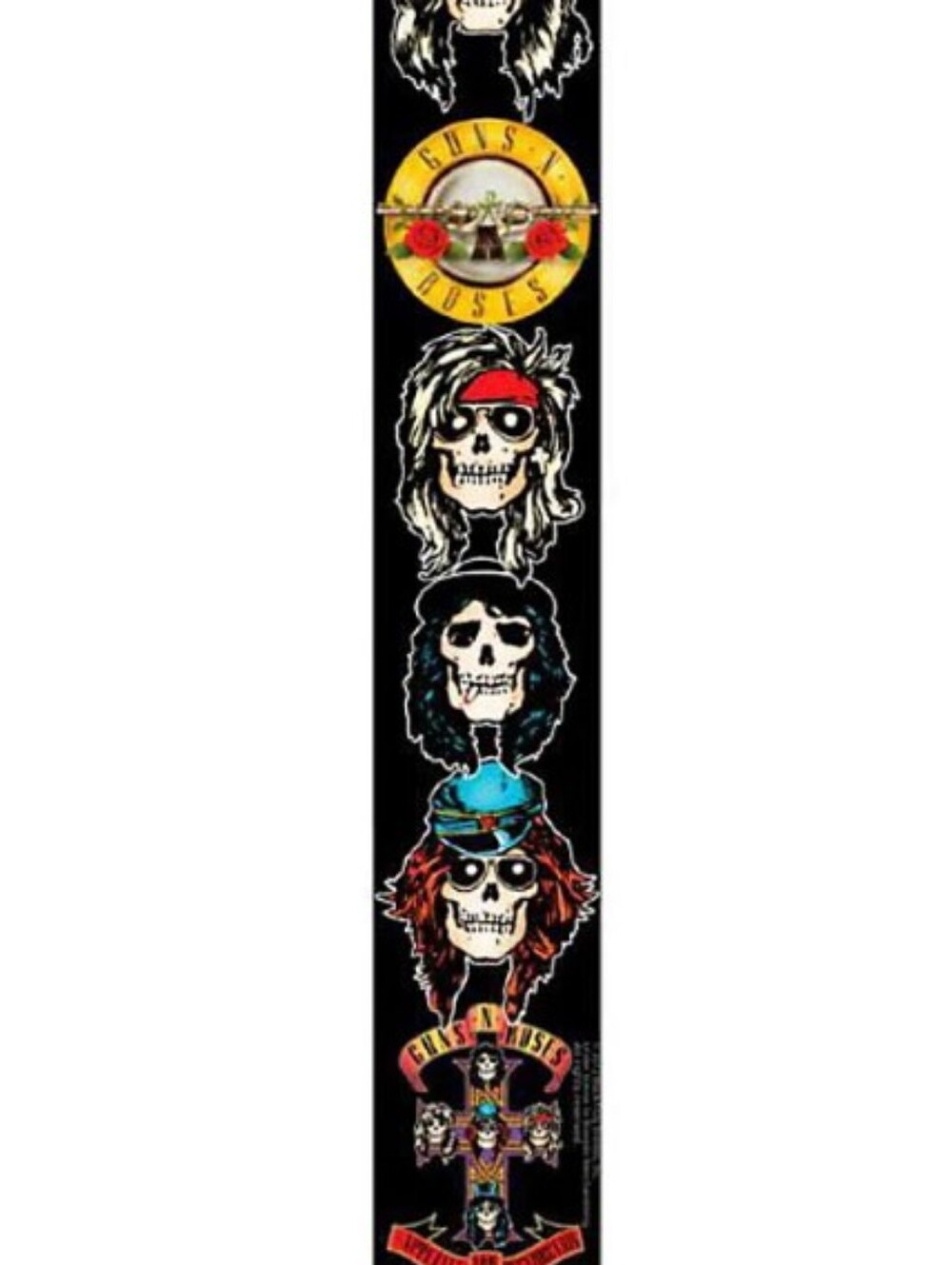 Perri's 2" Guitar Strap - Guns N' Roses Design - Appetite for Destruction - Picture 4 of 5